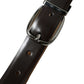 Dolce & Gabbana Elegant Dark Brown Calf Leather Belt