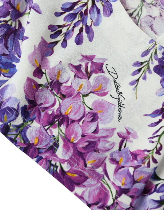 Dolce & Gabbana Elegant Floral Cropped Top