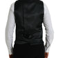Dolce & Gabbana Black Cotton Waistcoat Dress Formal Vest