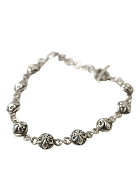 Nialaya 925 Sterling Silver Balls Chain Bracelet