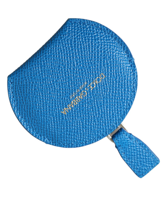 Dolce & Gabbana Elegant Blue Leather Mirror Holder