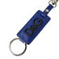 Dolce & Gabbana Elegant Blue Trifold Calf Leather Key Holder