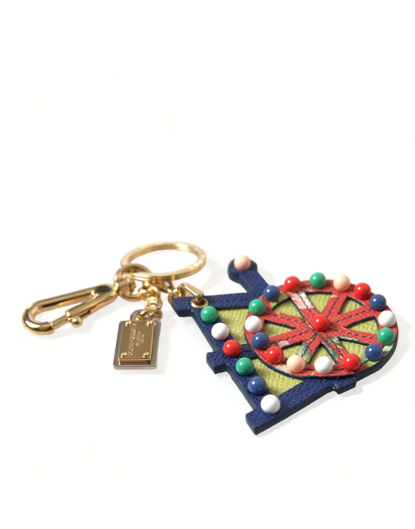 Dolce & Gabbana Multicolor Cellulose Designer Keychain