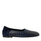 Dolce & Gabbana Elegant Blue Crocodile Leather Loafers