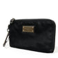 Dolce & Gabbana Sleek Designer Nylon-Leather Pouch in Black