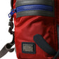 Dolce & Gabbana Chic Red & Gray Designer Backpack