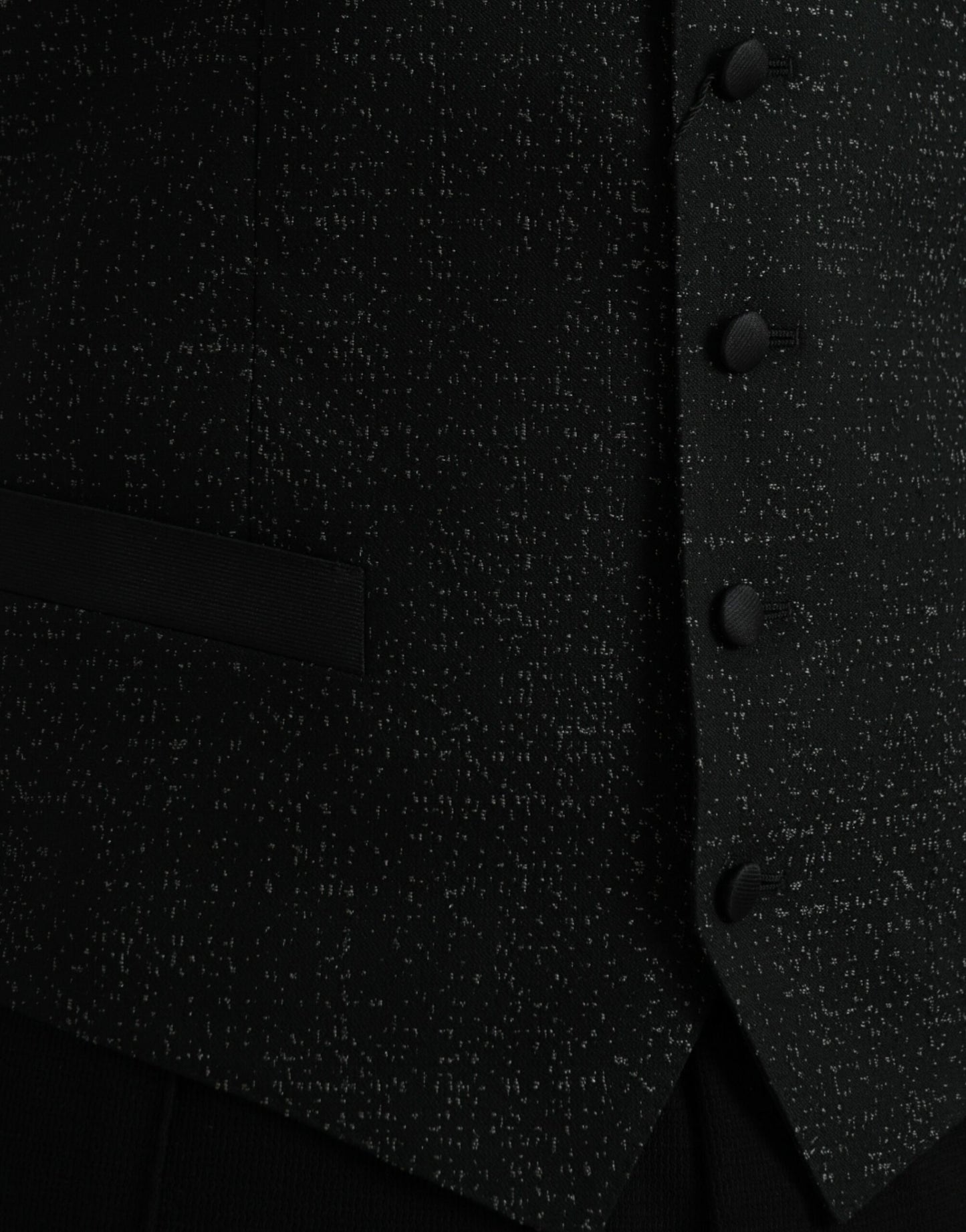 Dolce & Gabbana Black Brown Silk Waistcoat Dress Formal Vest