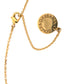 Dolce & Gabbana Gold Brass Chain Dog Heart Pendant Charm Necklace