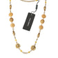 Dolce & Gabbana Crystal Flower Filigree Gold Brass Statement Necklace