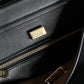 Dolce & Gabbana Black Leather SICILY Top Handle Crossbody Bag