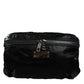 Dolce & Gabbana Black Nylon Fabric Belt Waist Fanny Pack Bag