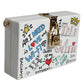 Dolce & Gabbana White Graffiti Print Clutch Crossbody Bag