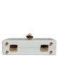 Dolce & Gabbana White Graffiti Print Clutch Crossbody Bag