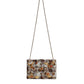 Dolce & Gabbana Multicolor Tweed Floral Clutch Crossbody Bag