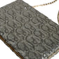 Dolce & Gabbana Silver Sequined Clutch Evening Crossbody Bag