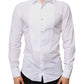 Dolce & Gabbana White Bib Cotton Poplin Formal Dress Shirt