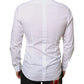 Dolce & Gabbana White Bib Cotton Poplin Formal Dress Shirt