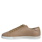 Dolce & Gabbana Brown Low Top Men Saint Tropez Sneakers Shoes