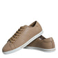 Dolce & Gabbana Brown Low Top Men Saint Tropez Sneakers Shoes