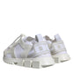 Dolce & Gabbana White Mesh Sorrento Trekking Sneakers Shoes