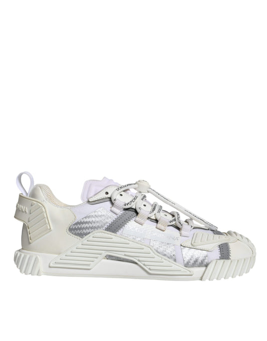 Dolce & Gabbana White Lace Up Low Top NS1 Sneakers Shoes