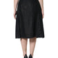 Dolce & Gabbana Black Viscose High Waist Pencil Cut Skirt