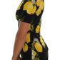 Dolce & Gabbana Multicolor Lemon Silk Stretch T-Shirt