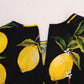 Dolce & Gabbana Multicolor Lemon Silk Stretch T-Shirt