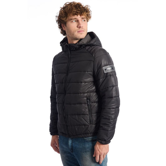 Baldinini Trend Black Polyester Men Jacket