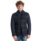 Roberto Pepe Luxury Blue Wool Men Jacket