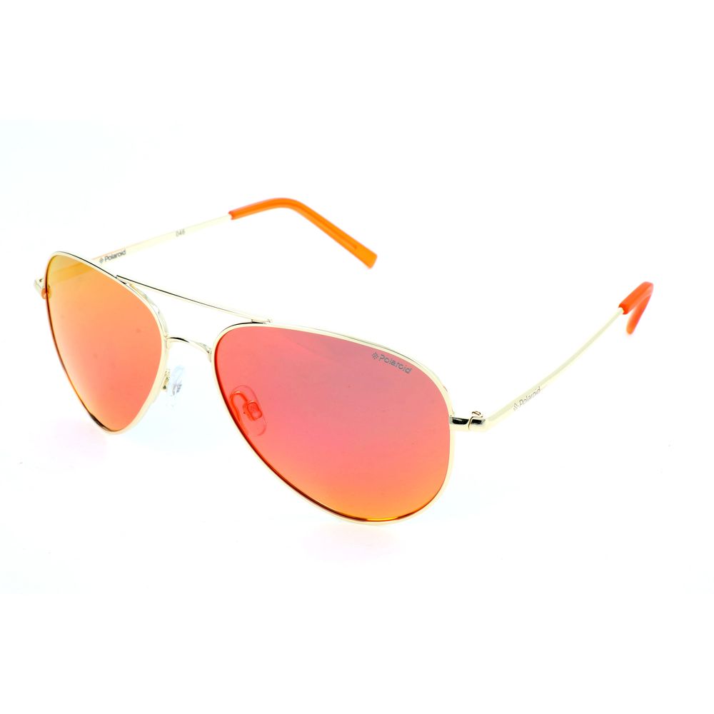 Polaroid Gold Metal Sunglasses