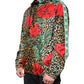 Dolce & Gabbana Multicolor Leopard Floral Hooded Jacket