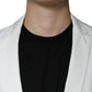 Dondup White Single Breasted One Button Dress Formal Blazer