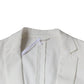 Dondup White Single Breasted One Button Dress Formal Blazer