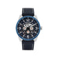 Police Blue Leather Watch