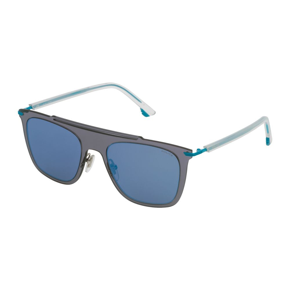 Police Blue Plastic Sunglasses