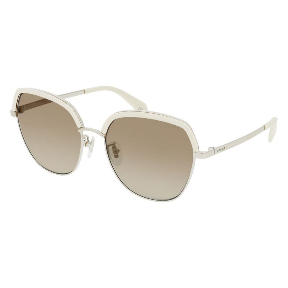 Police Gray Metal Sunglasses