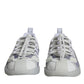 Dolce & Gabbana White Silver Low Top NS1 Sneakers Shoes