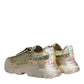 Dolce & Gabbana Gold Sequin Iridiscent Daymaster Sneakers Shoes