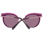 Swarovski Purple Metal And Plastic Sunglasses