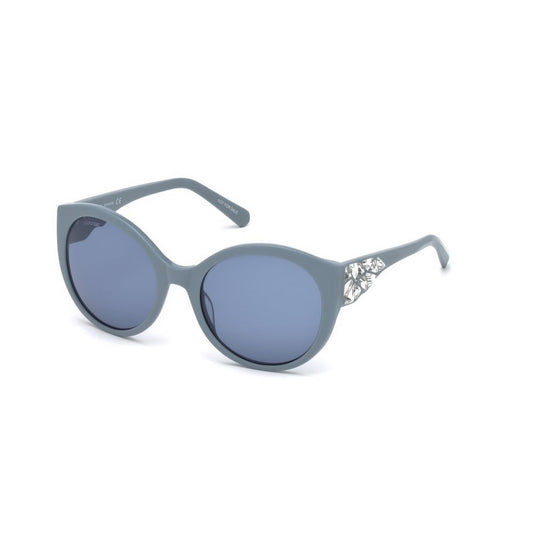 Swarovski Blue Plastic Sunglasses