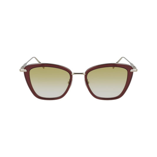 Longchamp Red Metal Sunglasses