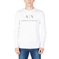 Armani Exchange White Cotton Long Sleeve Mens T-Shirt