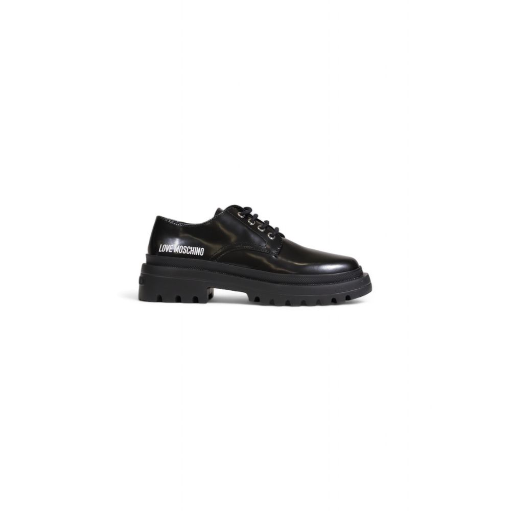 Love Moschino Black Polyethylene Platform Pumps