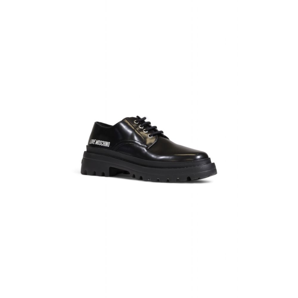 Love Moschino Black Polyethylene Platform Pumps