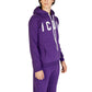 Icon Purple Cotton Hoody