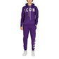 Icon Purple Cotton Hoody