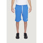 Icon Blue Cotton Bermuda Shorts