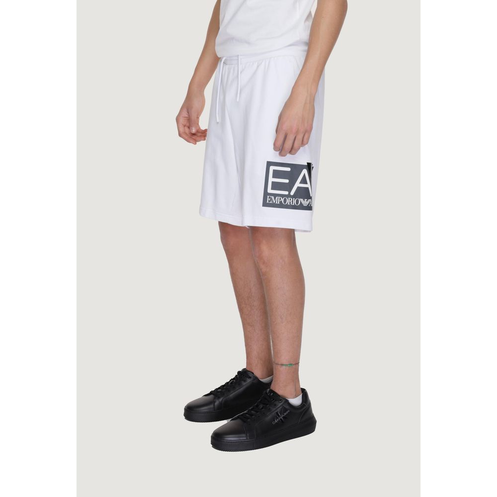 EA7 Emporio Armani White Cotton Short