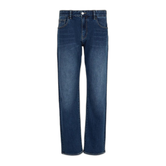 Armani Exchange Blue Cotton Jeans & Pant